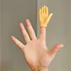 Игрушки для кошек смешные маленькие пальцы силиконовые перчатки массаж инструмент левый и правый рука модель крошечные руки игрушка