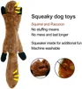 Sem brinquedos de cachorro de recheio com guinchos de cachorro de cachorro de pelúcia durável Chew Toy Toy Crinkle Dog Toy para cães de cães grandes médios Squirrel Raccoon Fox 8677285