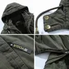 Vinter Varm Parkas Jacka Män 100% Bomull Tjock Mode Casual Män Parkas Coat Militär Vindskyddad Hooded Jackor Män 211104