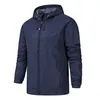 Mäns Windbreaker Jackor Vattentät Militär Hooded Vindbrytare Casual Coat Man Kläder Vindskydd Höst Vår Outwear Men 211217