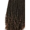 Dreadlock Wig Turban Wig -hoofdbandpruiken gevlochten pruiken hand gevlochten curl synthetische pruiken voor zwarte damesfactory direct4358910