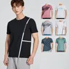 Running Jerseys Men T-Shirts Clothes Breathable Quick Dry Wicking Rash Guard Gym Fitness Workout Jogging Short Sleeve Tops