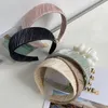 Fita de cetim envolto pêlos lisos headbands ornamento para mulheres acessórios de cabelo atacado