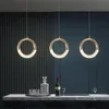 Lampes suspendues Lampe à Led moderne Anneau suspendu Rond Designer Salon Chambre Luminaire Lamparas Nordic Indoor Decor Light