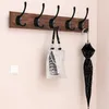 Hangers Racks 12 Pack Black Coat Hooks Väggmonterad Med Retro Dubbel Utility För Coat, Scarf, Väska, Handduk, Key, Cap