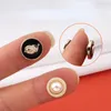 Pins, broches 1 set veilige hijab pins metalen parel magneet knoppen kristal magne sjaal shirt kraag speld mode-sieraden geschenken voor vrouwen