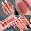 Cvz Bow Lip Glaze Milk Tea Color Lip Gloss Mist Velvet Matte Lip Mud Natural Liquid Lipstick5871066