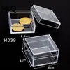 22 Maten Kleine Square Clear PS PLASTIC opbergdozen voor Mini-sieraden / kralen / ambachten Case Container Display Verpakkingsdoos