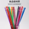 Disposable Straws 230*7mm Creative DIY Plastic Party Drinking Straws 9inch Reusable Straws for Tall Tumblers Can be customized 372 S2