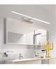 2022 style européen led miroir lumières appliques salle de bain étanche blanc noir plat moderne intérieur Lighting296b
