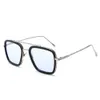 Wysoka jakość Tony Stark Fishing Sunglasses Square Outdoor Sport okulary męskie Pająk Edith Sports5821019