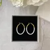 Nieuwe aankomst Women Classic Designer oorbellen 18k gouden hars bengelen oorbellen voor meisjes Fashion Party Sieraden Gift