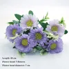 Couronnes de fleurs décoratives violet 1 pièces toutes sortes de belles pivoines artificielles Rose Gerbera marguerite fleur en soie bricolage maison jardin Pa4860971