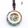 Sieben Chakra-Natursteine, Orgonit-Anhänger-Halskette, Kristall, Edelstein, Kies, Meditation, 7 Yoga-Chakra-Anhänger-Halsketten, Modeschmuck, Will und Sandy