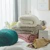 Coperta lavorata a maglia grossa, decorazione per la camera da letto, tappeto spesso, realizzato a mano all'uncinetto, accogliente per divano letto, per foto