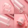 220ml+110ml High Quality Double Glass Water Bottle With Case Drink Infuser Tumbler Drinkware Eco-Friendly