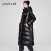 2022 Hot Jacket Winter Women Hooded Parkas Hight Quality Female Loose Loose Duck Down Coat Lady Thick Warm Windproof Outwear