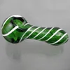 Pipes Glass Smoking Pipe Bubblers Colorful Stripe Glass Heady Pipes Heady Tobacco Pipe Free Shipping