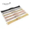 Assista Bandas Carlywet 20mm 316L Aço Inoxidável Sólido Curvado End Fight Links de Parafuso Substituição Band Bracelete Pulseira Pulseira para Presidente