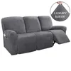 Chair Covers All-inclusive Recliner Sofa Cover For 3 Seat Elastic Slipcover Suede Couch Armchair Non-slip Protector