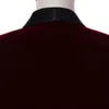 Men's Suits & Blazers Suit 2 Piece Jacket Pants Burgundy Velvet Formal Groom Custom Fashion Tuxedo Wedding Sets