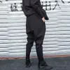 [EAM] Черные длинные шаровары с высокой эластичной резинкой на талии, свободные брюки, мода весна-осень 2022 1Z317 211216