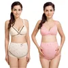 One-Piece Seamless Bra utan stålring Gravid Kvinnor Bröstfoder BRA Öppet före Nursing Bras Maternity Underkläder Y0925