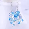 BAFFIN Crystals From Swarovski Boho Tassel Colorful Beads Drop Earrings For Women Silver Color Pendientes Party Accessories