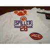 Goodjob 남자 청소년 여성 Clemson Tigers #28 Tavien Feaster Football Jersey Size S-5XL 또는 사용자 정의 이름 또는 번호 저지