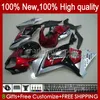 スズキGSX R1000 GSXR 1000CC 2007-2008 48NO.64 GSX-R1000 GSXR1000 K7 07 08 GSXR-1000 GSXR1000CC 2007 2008 OEMフェアリングキットレッドシルバー