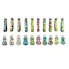 100 pcs Festa Favor Fruta flor série Neoprene Gourd Chapstick Chapstick Chaveiro Chaveiro Conjunto de Batom Capa de Pulso de Mão