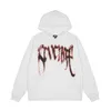 Revenge Revenge Autumn Winter Hooded White Letter Plush Casual Couple Et Doublure