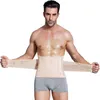 Men's Body Shapers Men's Man Abdomen Belly Slimming Belt Fat Burn Tummy Control Waist Cincher Bones Support Touch Girdle Compression