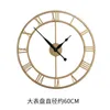 Wall Clocks Modern Gold Clock Industrial Design Fashion Simple Mute Creative Metal Horloge Mural Dining Room Decor