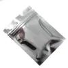 3000pcs/lot 7.5*10cm Silver Zip Lock Aluminum Foil Bag Food Coffee Powder Snack Smell Proof Pouches Flat Self Seal Zipper Bagshigh quatity