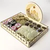 Wooden Eid Mubarak Decoration for Home Islamic Ramadan Kareem Muslim Party Decor Eid Food Tray Ramadan Mubarak Gifts Eid Al Adha Y0228