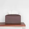 Tissue Boxes & Napkins 1PCS Box Cover Modern PU Leather Square Holder - Decorative Organizer For Bathroom Vanity Countertop