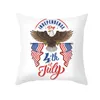 Patriotic Independence Day Cushion Cover 45x45cm USA National Bandera impresa Eco-Friendly Peach Piel Piel Caja 40 estilos