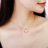 Ontwerper ketting luxe sieraden esthetische CZ hart voor vrouwen goud zilverachtig choker vrouwelijke geschenk HQD-instructie Collares Collier 2021