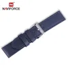 Naviforce echt lederen horlogebanden vervangen mannen 23mm hoge kwaliteit horloge polsband accessoires zwart licht bruine riem armband H0915