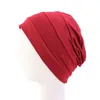 Beanie / Crânio Tampas Muçulmanas Mulheres Esticão Dormir Quimio Chapéu Beanie Beanie Turbante Headwear Headwear cabeça Envoltório para Cancer Cabelo Acessórios 11