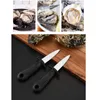 Multifuncional Aço Inoxidável Oyster Shucking Faca Durável Vieira Aberta Scallop Shell Facebood Facilidades Sharp-Edged Shucker Tools Hy0012