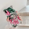 2021 Fashion Flower Patterns Telefonfodral för iPhone 11 Pro Max XR 8 7 6s Plus Hot Selling Soft TPU -telefonfodral med konsol