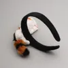 Słodkie 3d symulacja leżącego kot dziewczyny pałąk pałąk Party Headdress Hoop Hair Jewellery Akcesoria Boże Narodzenie prezent