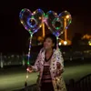 2022 alta qualidade colorida led bobo balão transparente luz diodo emissor de luz do led balão bebê chá de bebê crianças brinquedo festa de aniversário casamento nupcial