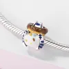Ciondolo in argento per braccialetto originale da donna gatto domestico con cibo esuriente animale ciondolo fai da te creazione di gioielli accessorio collana fai da te Q0531