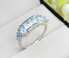 Super Quality Aquamarine 6x4 MM Octagon Shape Natural Gemstone 925 Sterling Sier Handmade Ring By Exporter and Supplier