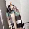 Fashion Scarf Pashmina Colored Plaid Scarves Cashmere Design Shawl 8 Color Top quality