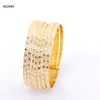 Großhandel 7 Stück Armreifen-Sets Gold Geometrisches Desgin Marokkanischer Schmuck Armreifen für Frauen Layered Hand Armreif Armbänder Q0719