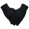 Men's Knitted Gloves Winter Autumn Male Touch Screen Gloves High Quality Plus Thin Velvet Solid Warm Mittens Business 316 X2